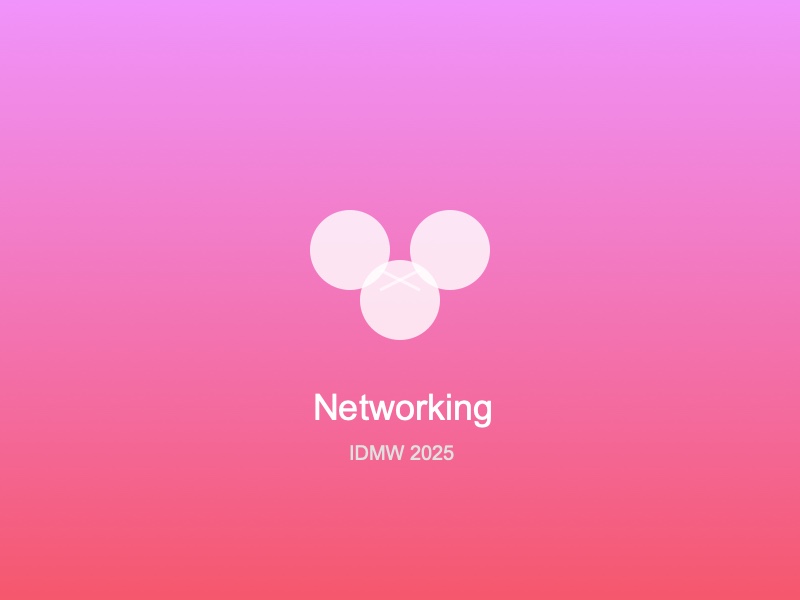 IDMW 2025 Networking